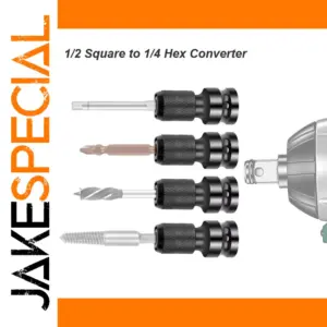 1/2 Inch to 1/4 Inch Hex Adapter