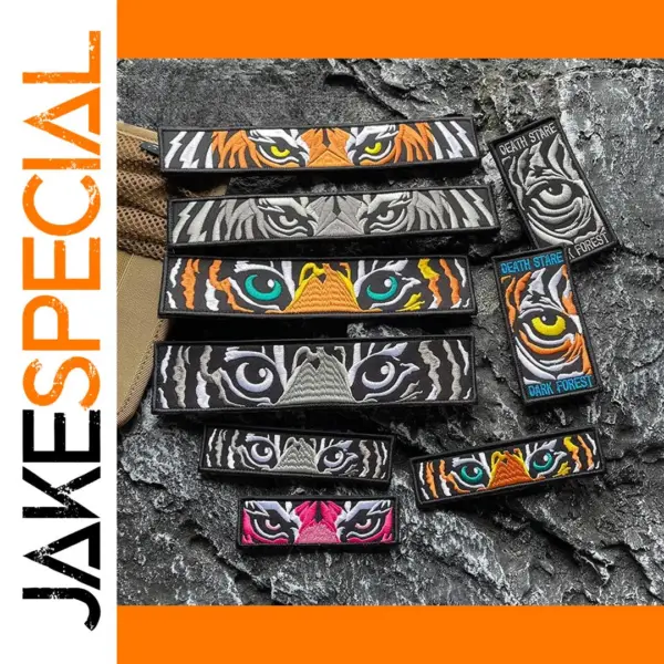 Dark Forest Tiger Moral Badge Tactical Hook&Loop Patches
