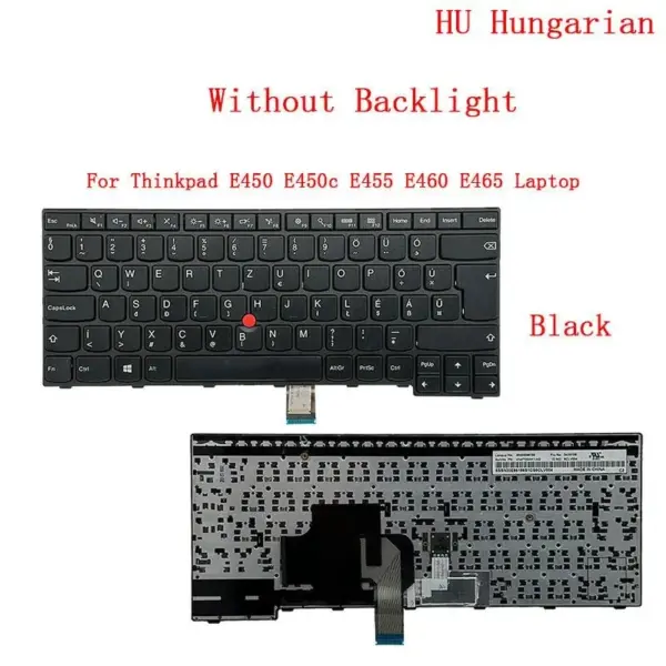 German Swiss QWERTZ Keyboard for Lenovo Thinkpad E450-E465 - Image 8