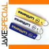LUFTHANSA Double Sided Embroidery Keychain