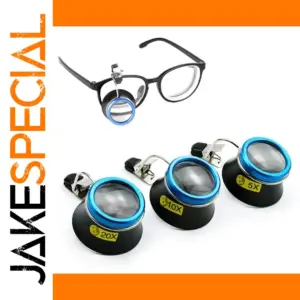 5X 10X 20X Eyeglass Clip-On Magnifier