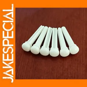 6pcs Pure Bone Acoustic Guitar Bridge Pins