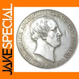 Saxony 1854 2 Thaler Coin Replica