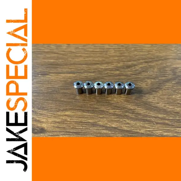 6pcs Nickel Strings Through Mounting Ferrule Set