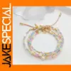 Boho Colorful Beaded Charm Bracelet for Women