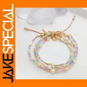 Boho Colorful Beaded Charm Bracelet for Women