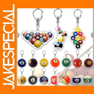 Black Billiards 8 Keychain for All