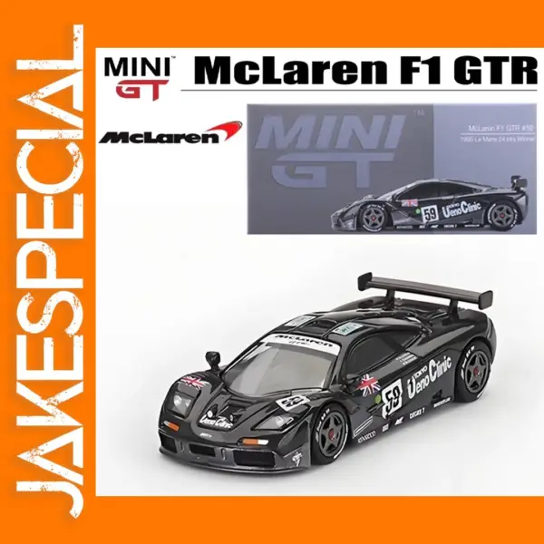 1/64 McLaren F1 GTR Diecast Model 1995 Winner