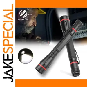 Portable Waterproof LED Flashlight with Clip