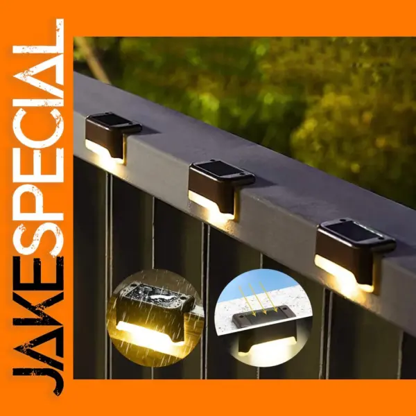 Solar LED Deck and Step Lights Set