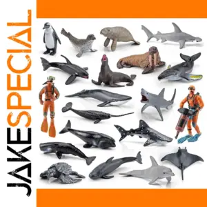 20Pcs Mini Marine Animal Models Educational Set