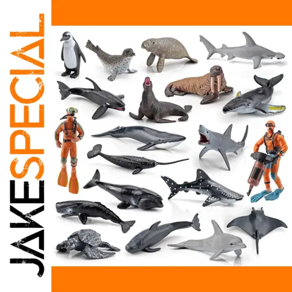 20Pcs Mini Marine Animal Models Educational Set