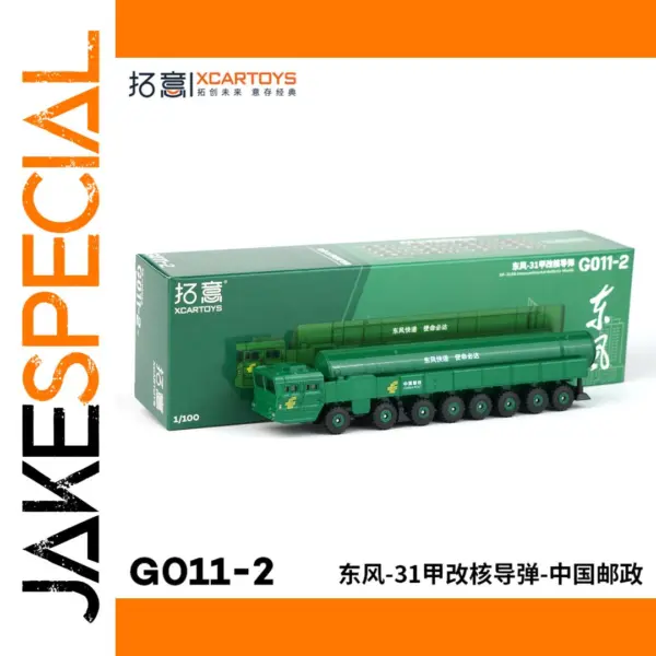 1/100 Scale Dongfeng 31A Missile Diecast Model
