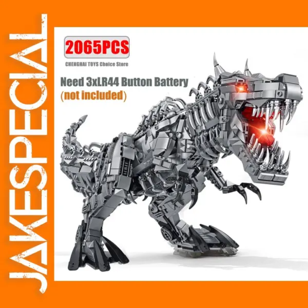 Large Mechanical T-Rex Building Blocks Set
