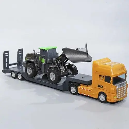 1:50 Diecast Plastic Flatbed Trailer Model 26 1:50 Diecast Plastic Flatbed Trailer Model - Image 26