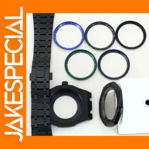 41mm Black Watch Case for Seiko Movement