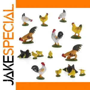 16pcs O Scale PVC Model Farm Animals Set