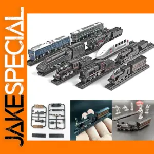 1/200 Steam Electric Locomotive Train Model