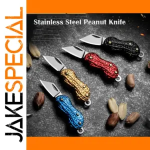 Mini Folding Knife Keychain Aluminum EDC Tool