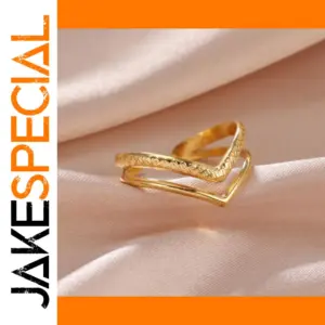 V Shape Double Layer Stainless Steel Rings