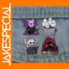 Gothic Bat Ghost Enamel Lapel Brooch