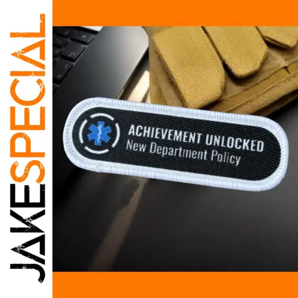 Achievement Unlocked Military Patch Hook&Loop Badge