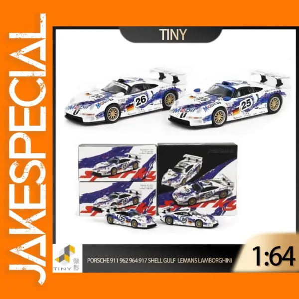 Tiny Sparky 1:64 Porsche Diecast Model Set