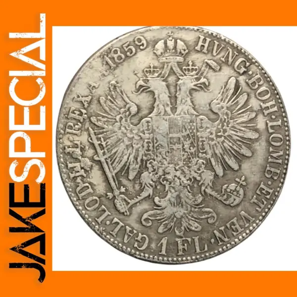 1859 Silver Plated Copy Coin 1 Florin