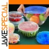 6-Pack Silicone Stretch Lids for Food Storage