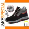 High-Top Steel Toe Work Boots for Men