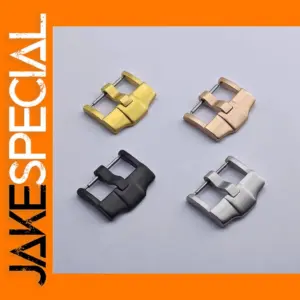 Metal Watch Strap with Square Button Buckle for 20mm Watches