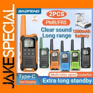 2pcs Baofeng F22 Long Range Walkie Talkies