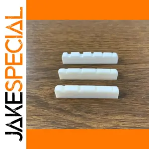 Slotted Bone Nut for Electric Bass Guitar