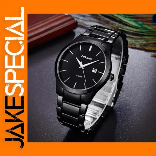 Luxury Quartz Men's Watch with Calendar Feature