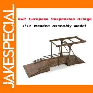 1/72 Wooden WWII Suspension Bridge Model Kit