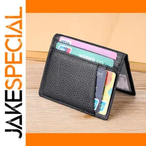 Genuine Leather Slim Card Holder Wallet