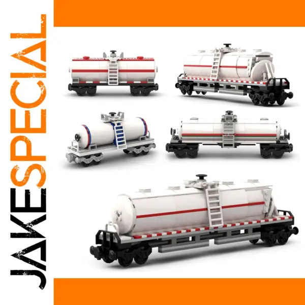 Building Block Oil Tank Truck Set