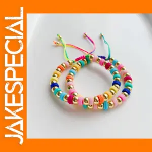 Colorful Boho Heishi Disc Beads Bracelet