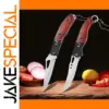 Stainless Steel Folding Paring Knife with Keychain