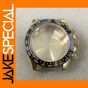 39MM Gold Stainless Steel Watch Case for VK63