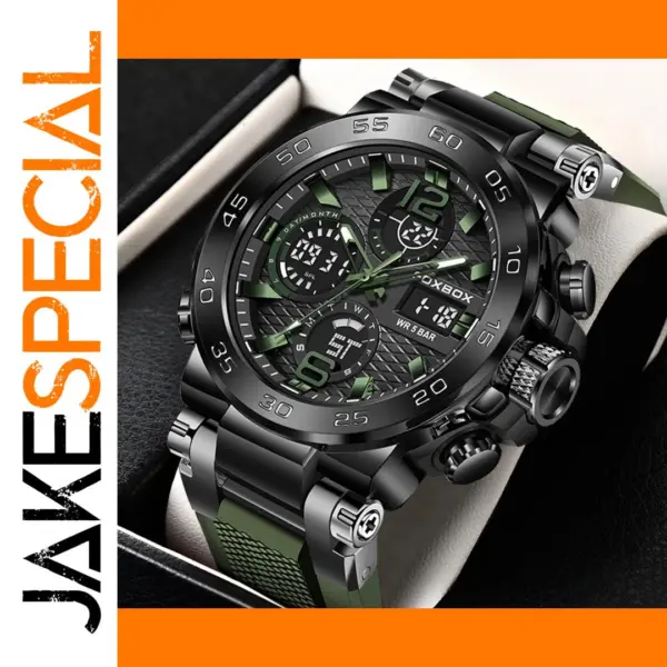 Luxury Men's Digital Analog Quartz Watch