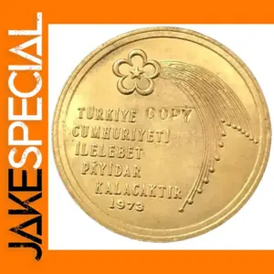 1973 Turkey 500 Lira Gold Replica Coin