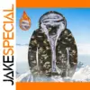 Fleece Camouflage Hoodie Jacket for Men
