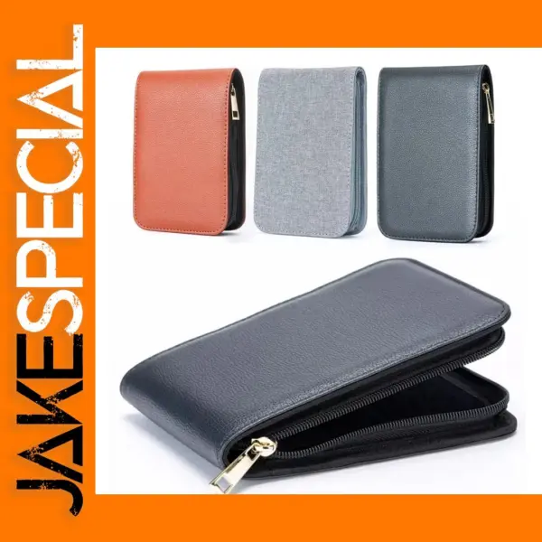 Elegant PU Leather Pencil Case for 12 Pens