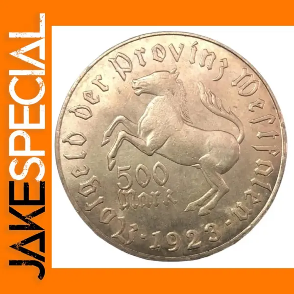 1923 German Notgeld 500 Mark Copy Coin