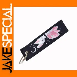 Double-Sided Embroidered Fox Keychain