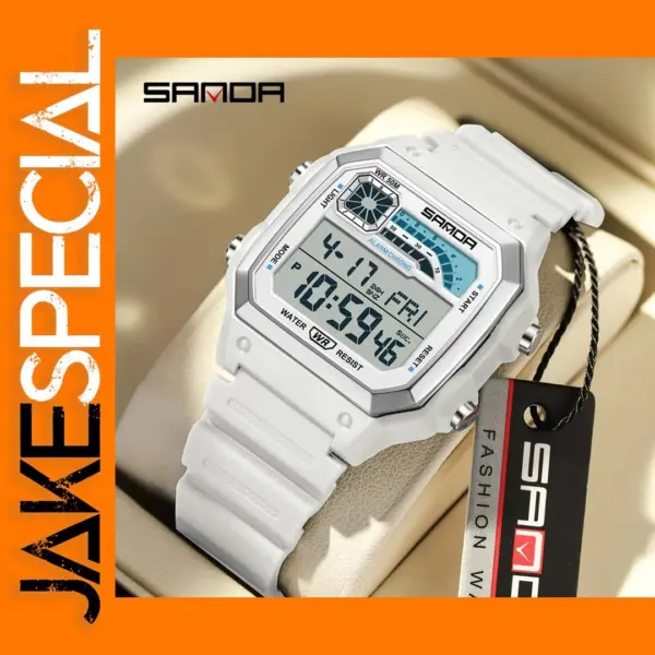 SANDA 6196 Square Men's Digital Wristwatch