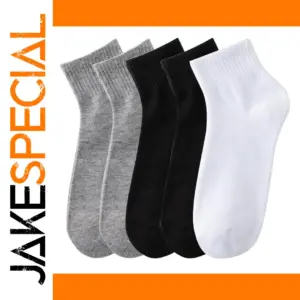 5 Pairs Men's Breathable Casual Socks