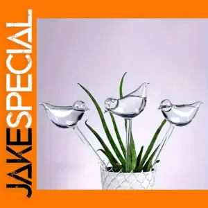 2pc Bird-Shaped Self-Watering Garden Stakes