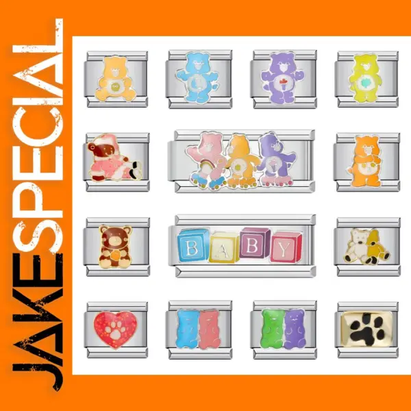 Cute Y2k Little Bear Charm Bracelet Links